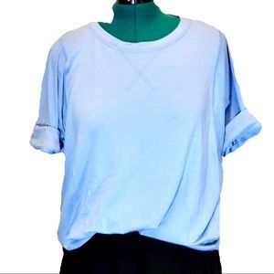 Freeloader Extra Soft Stretch Women’s Sky Blue Top Size Large Made in USA